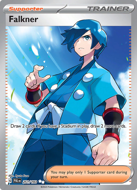 Pokemon Paldea Evolved Falkner [Holo] #251