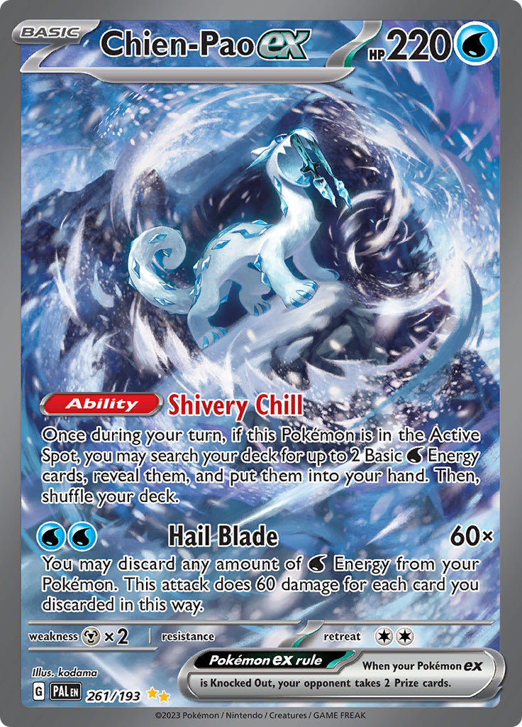 Pokemon Paldea Evolved Chien-Pao ex [Holo] #261