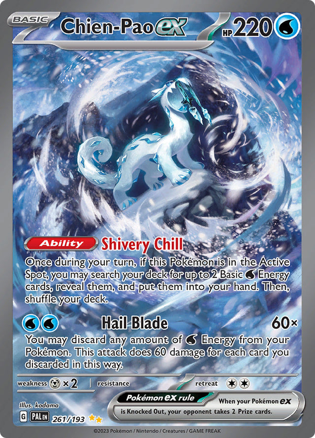 Pokemon Paldea Evolved Chien-Pao ex [Holo] #261