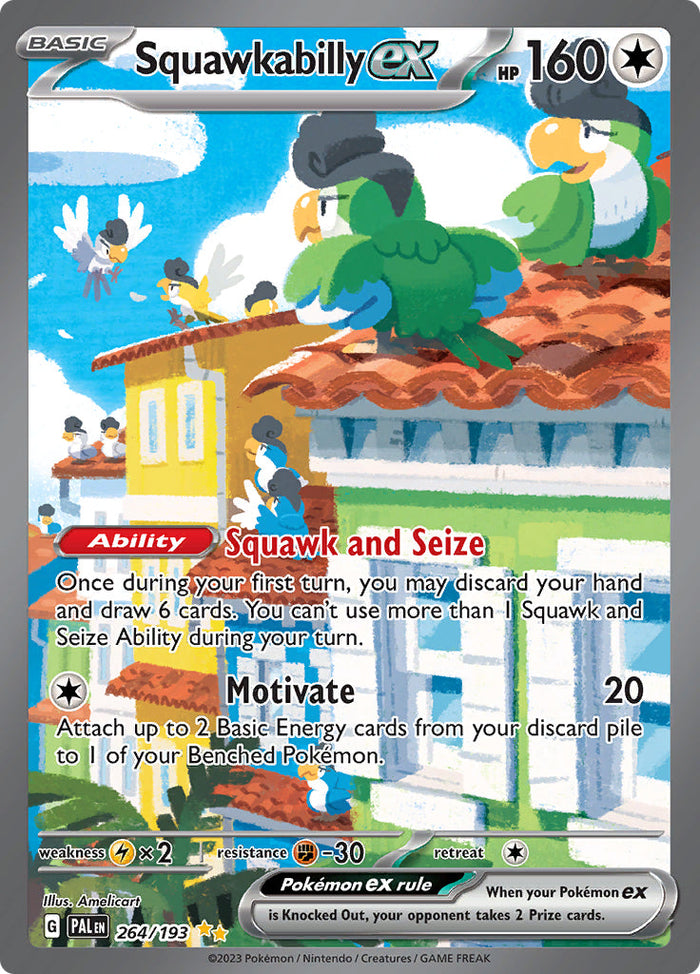 0264 Squawkabilly Special Illustration Rare Paldea Evolved