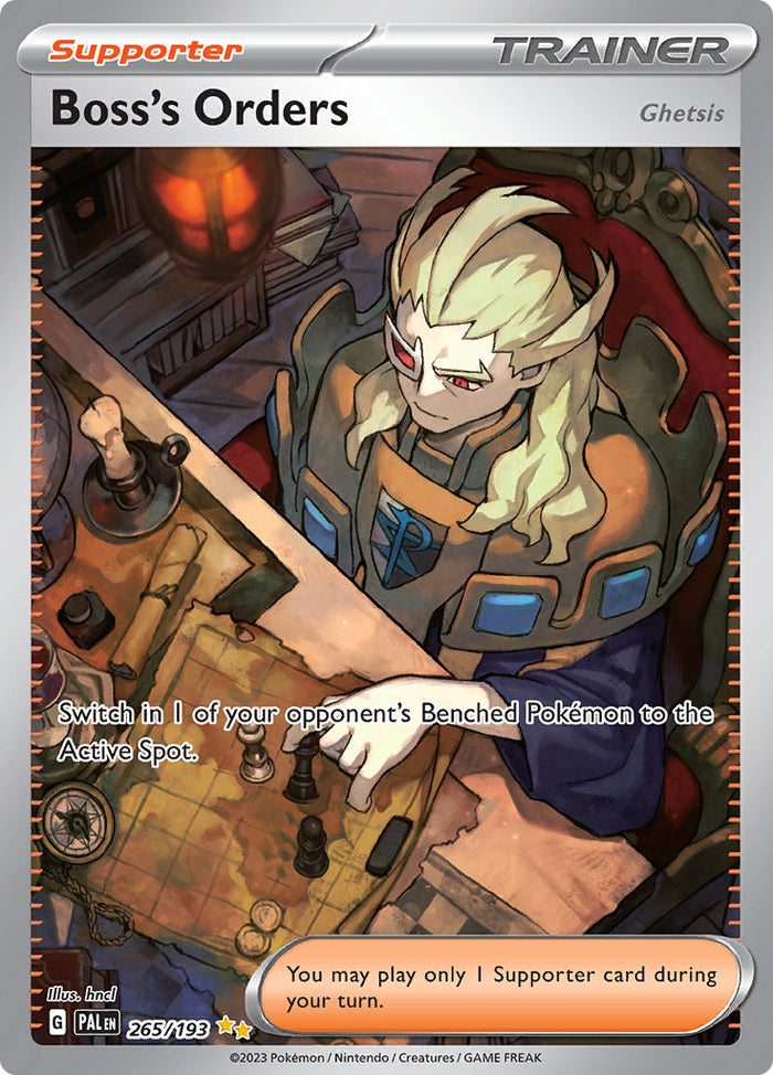 0265 Boss's Orders Special Illustration Rare Paldea Evolved