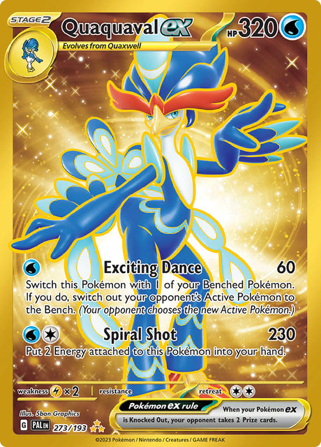 Pokemon Paldea Evolved Quaquaval ex [Holo] #273