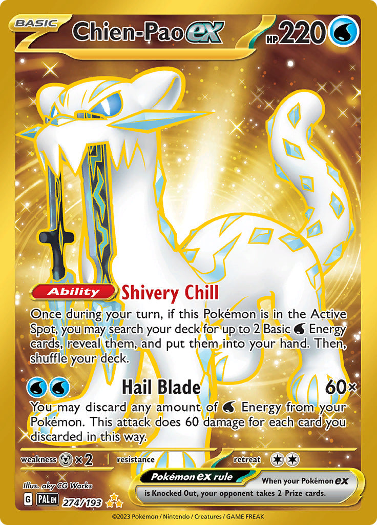 Pokemon Paldea Evolved Chien-Pao ex [Holo] #274