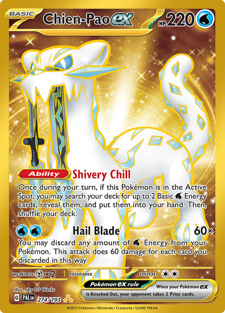 Pokemon Paldea Evolved Chien-Pao ex [Holo] #274