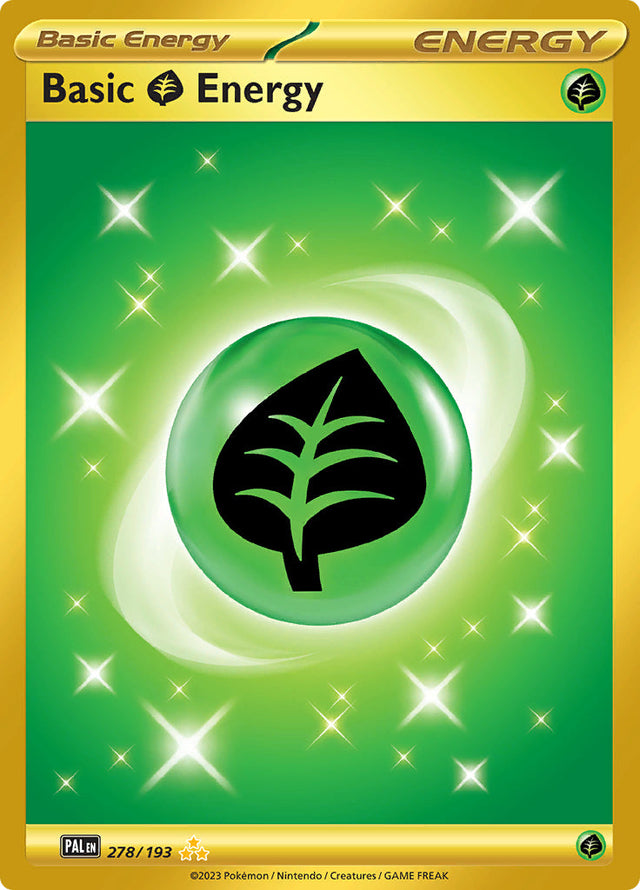 Pokemon Paldea Evolved Basic Grass Energy [Holo] #278