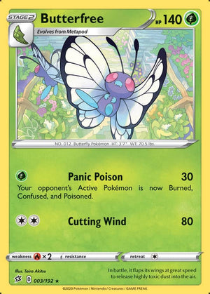 0003 Butterfree Rare Rebel Clash