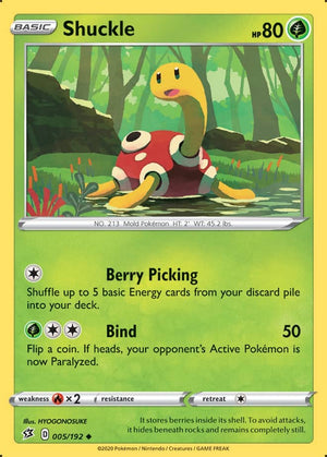 0005 Shuckle Uncommon Rebel Clash