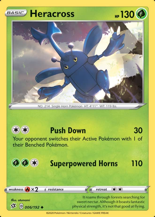Heracross #6/192 Uncommon - Rebel Clash Pokemon card