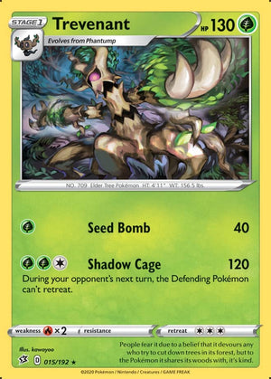 0015 Trevenant Rare Rebel Clash