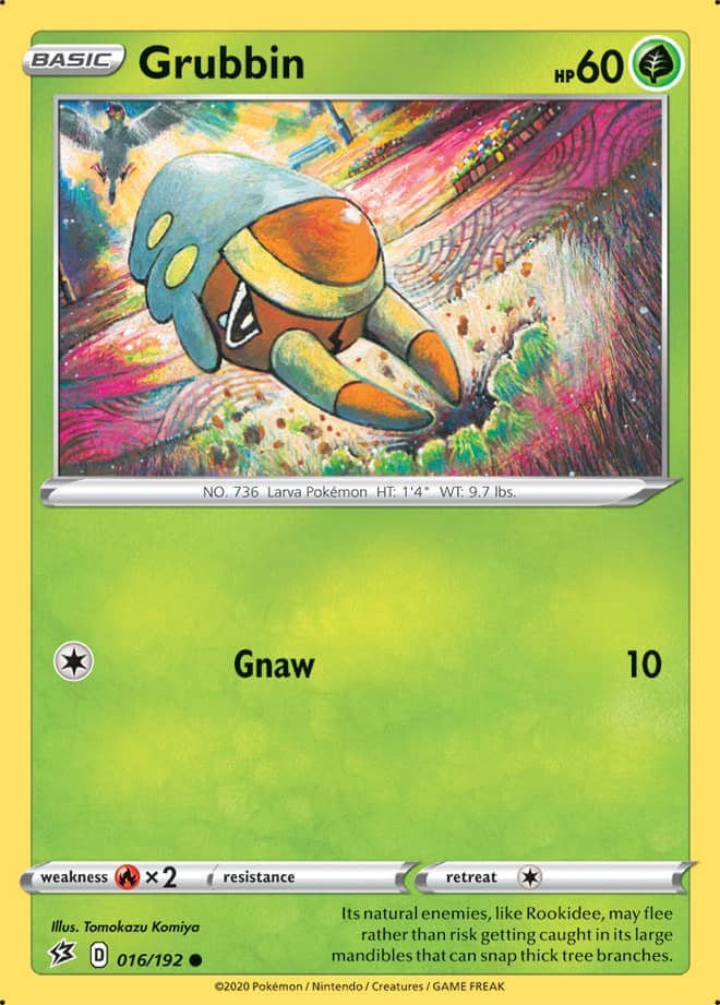 Grubbin #16/192 Common - Rebel Clash Pokemon card