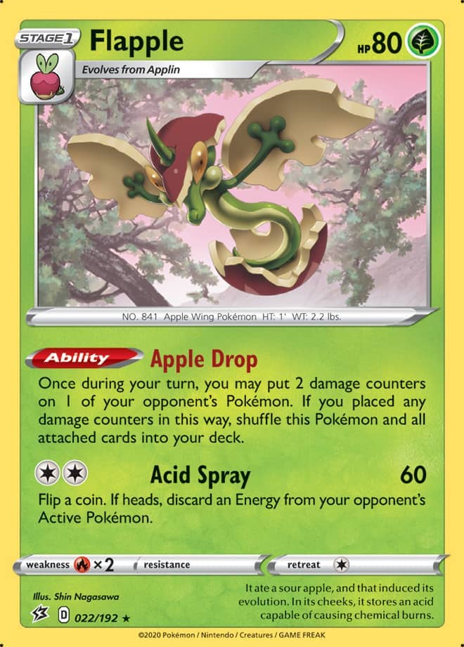 Pokemon Rebel Clash Flapple [GameStop Holo] #22