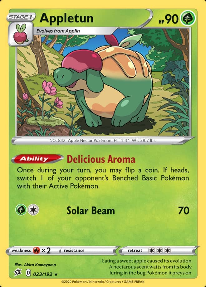 Appletun #23/192 Holo Rare - Rebel Clash Pokemon card