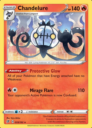 0033 Chandelure Holo Rare Rebel Clash