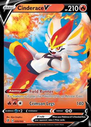 0035 Cinderace Ultra Rare Rebel Clash