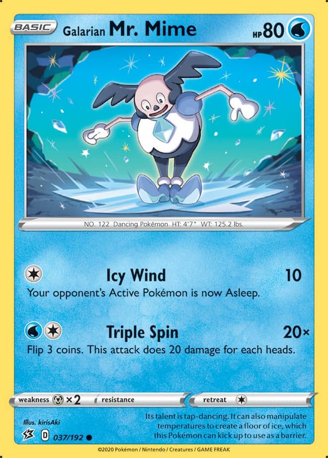 Mr. Mime #37/192 Common - Rebel Clash Pokemon card