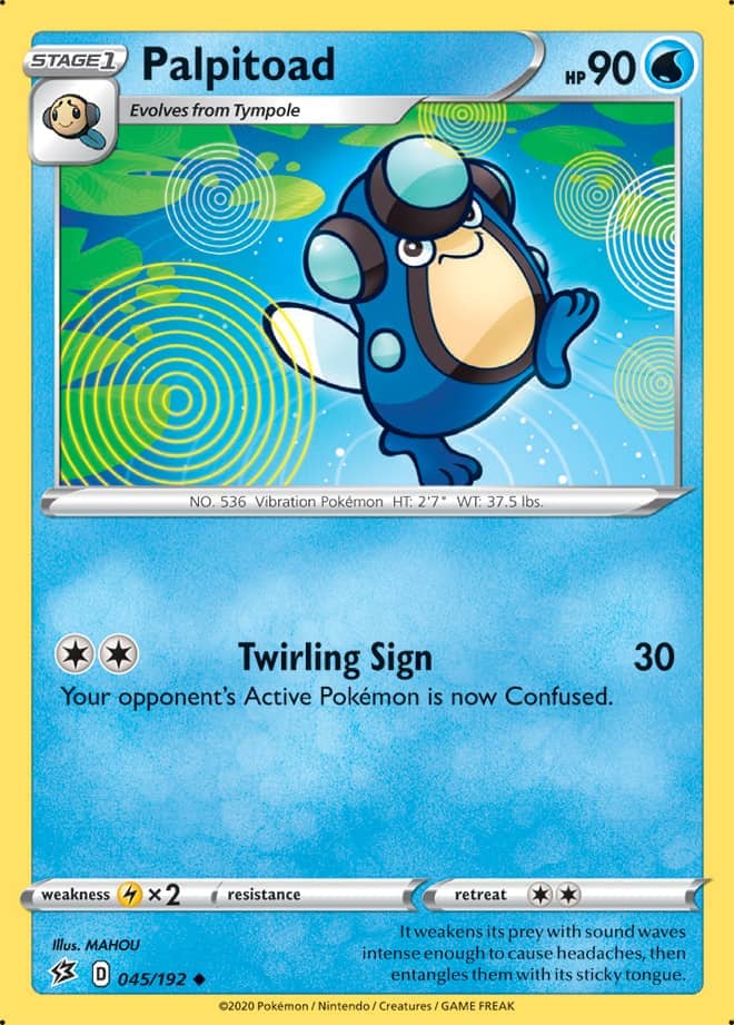 Palpitoad #45/192 Uncommon - Rebel Clash Pokemon card