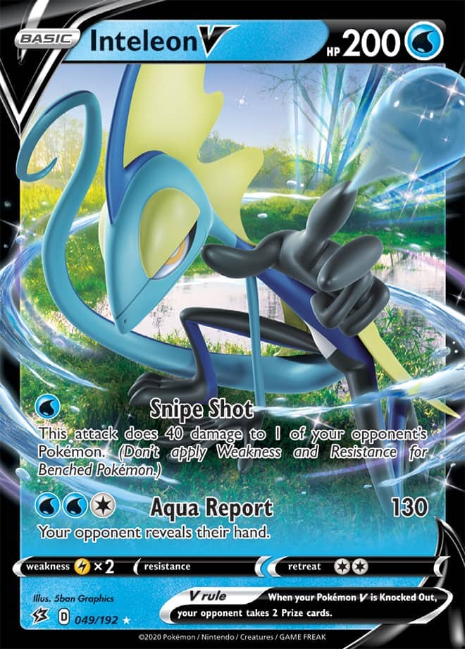 Inteleon #49/192 Ultra Rare - Rebel Clash Pokemon card