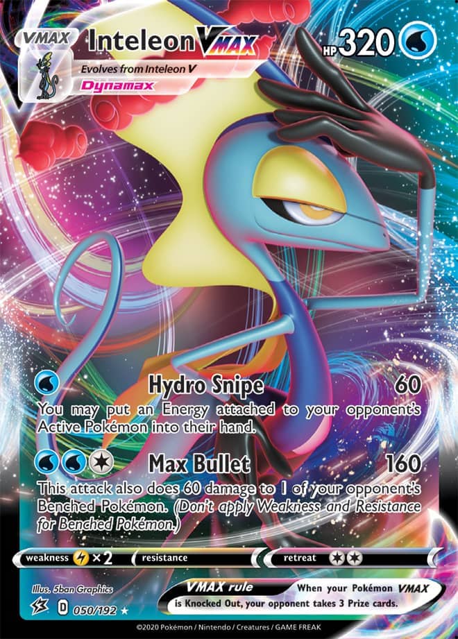 Inteleon #50/192 Ultra Rare - Rebel Clash Pokemon card