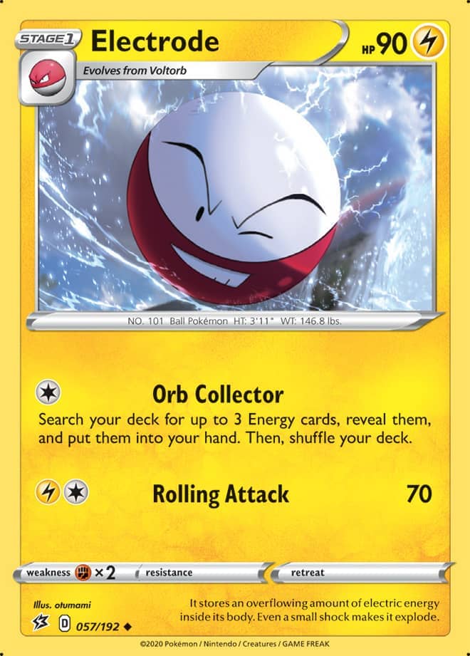 Electrode #57/192 Uncommon - Rebel Clash Pokemon card