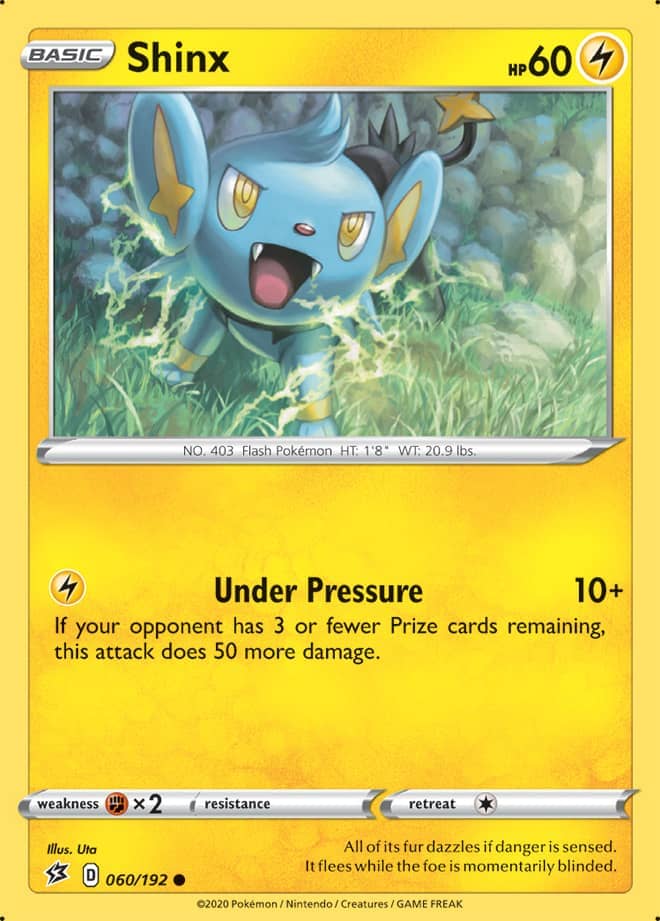 Shinx #60/192 Common - Rebel Clash Pokemon card