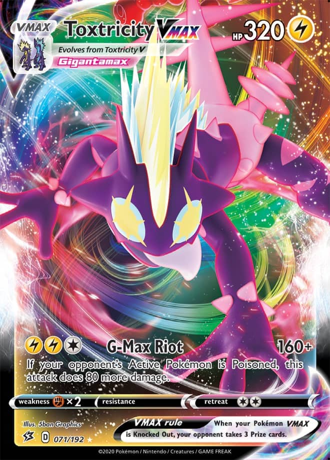 Toxtricity #71/192 Ultra Rare - Rebel Clash Pokemon card