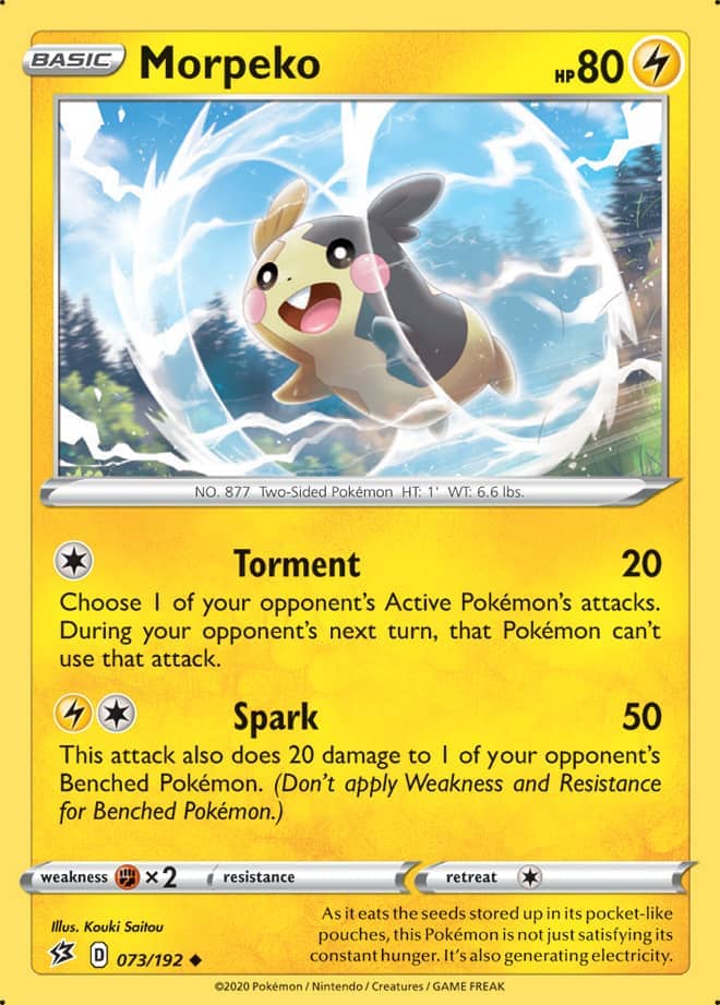 Morpeko #73/192 Uncommon - Rebel Clash Pokemon card