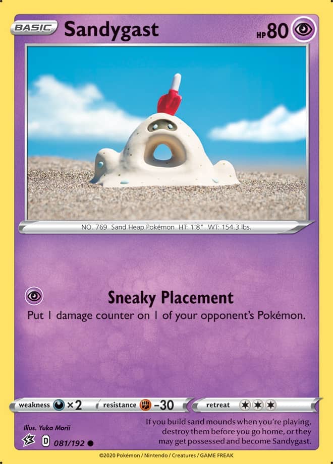 Sandygast #81/192 Common - Rebel Clash Pokemon card