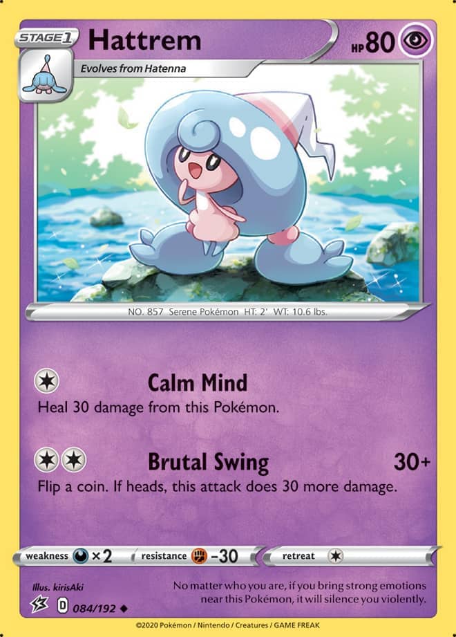 Hattrem #84/192 Uncommon - Rebel Clash Pokemon card