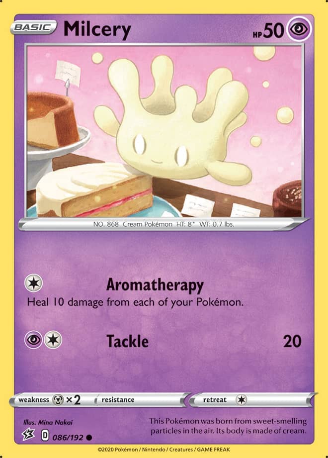 Milcery #86/192 Common - Rebel Clash Pokemon card