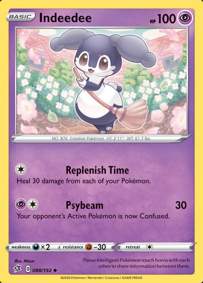 Indeedee #88/192 Uncommon - Rebel Clash Pokemon card