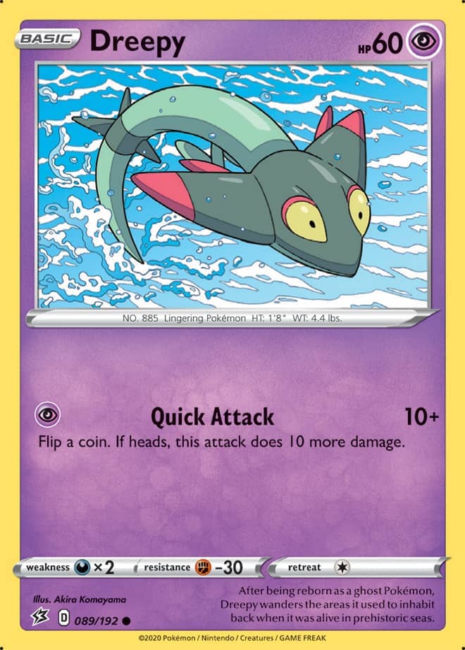 Dreepy #89/192 Common - Rebel Clash Pokemon card