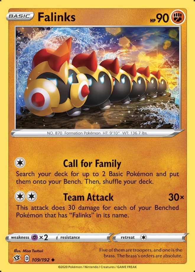 Falinks #109/192 Uncommon - Rebel Clash Pokemon card