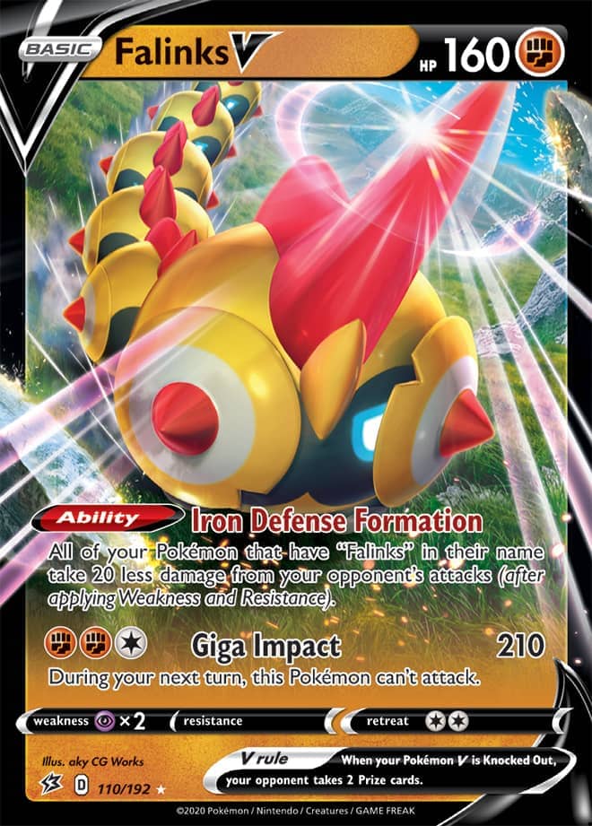 Falinks #110/192 Ultra Rare - Rebel Clash Pokemon card