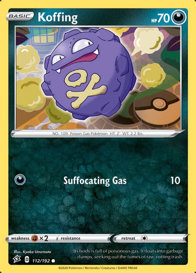 Koffing #112/192 Common - Rebel Clash Pokemon card