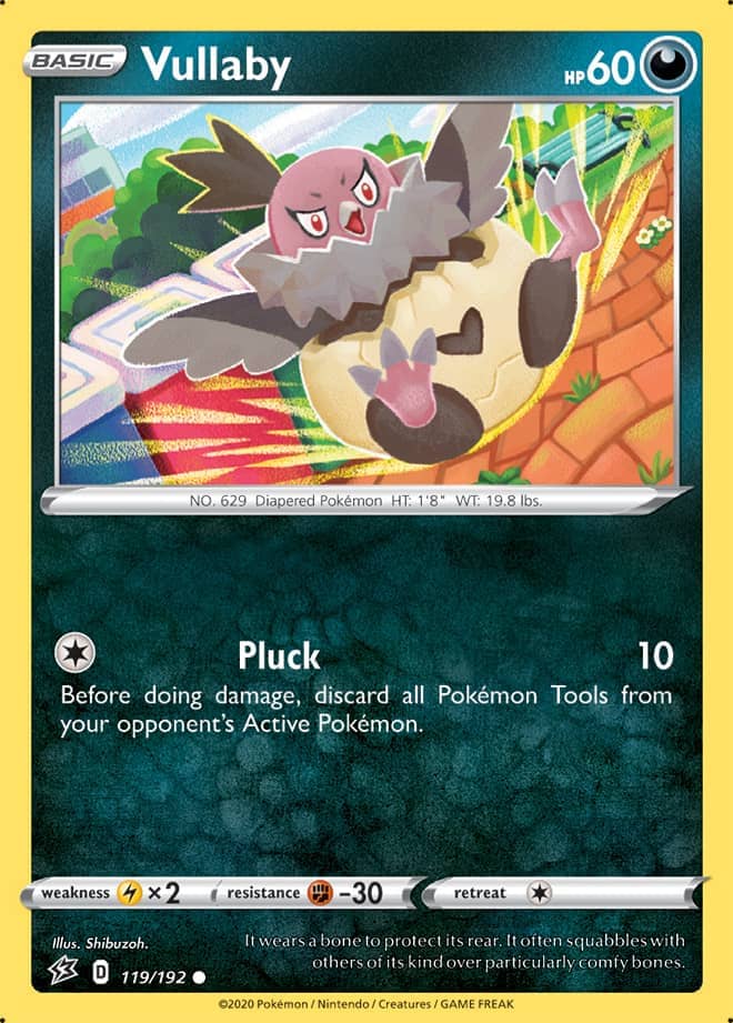 Vullaby #119/192 Common - Rebel Clash Pokemon card