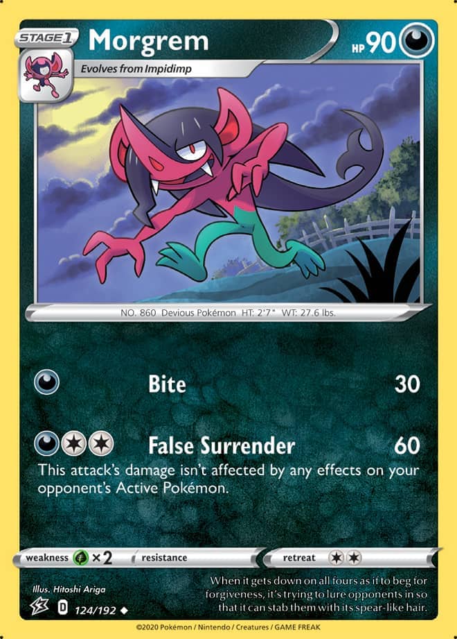 Morgrem #124/192 Uncommon - Rebel Clash Pokemon card