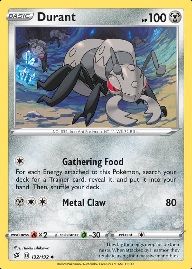 Durant #132/192 Uncommon - Rebel Clash Pokemon card