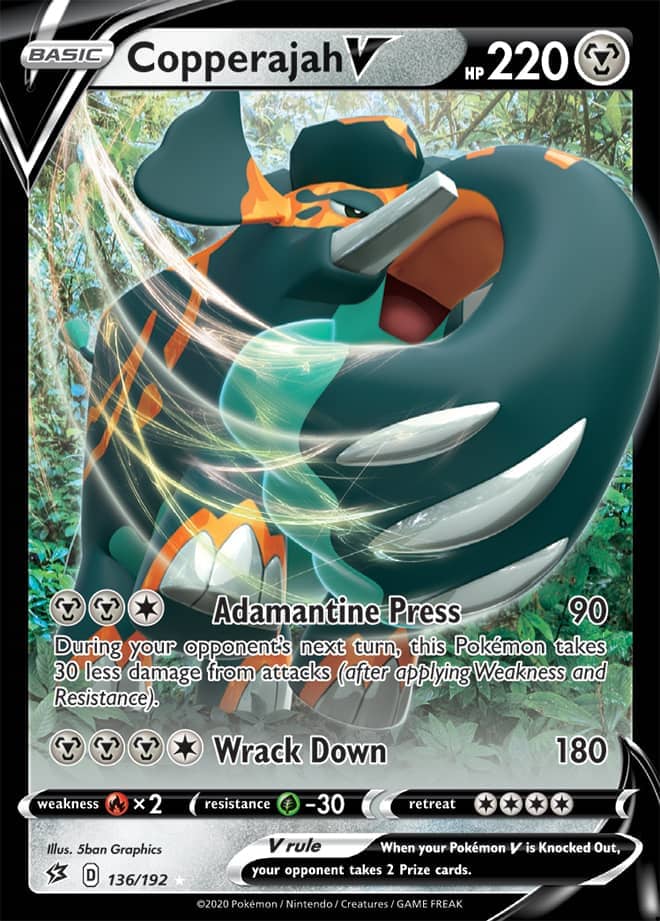Copperajah #136/192 Ultra Rare - Rebel Clash Pokemon card