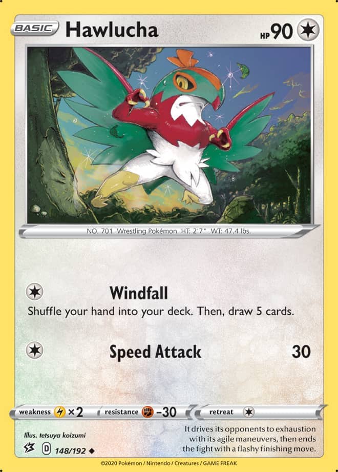 Hawlucha #148/192 Uncommon - Rebel Clash Pokemon card