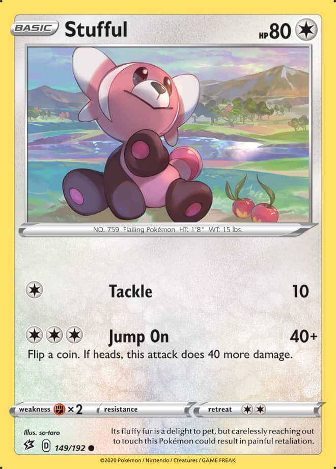 Stufful #149/192 Common - Rebel Clash Pokemon card