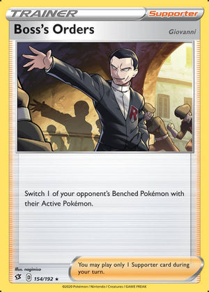 0154 Boss's Orders Holo Rare Rebel Clash