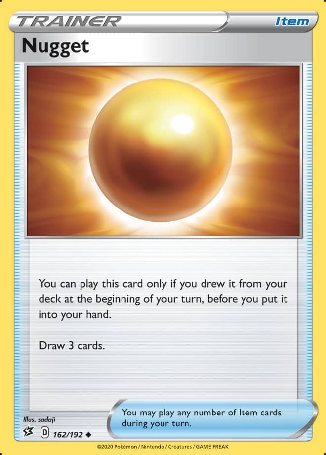 Nugget #162/192 Uncommon - Rebel Clash Pokemon card