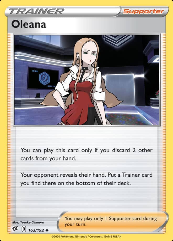Oleana #163/192 Uncommon - Rebel Clash Pokemon card