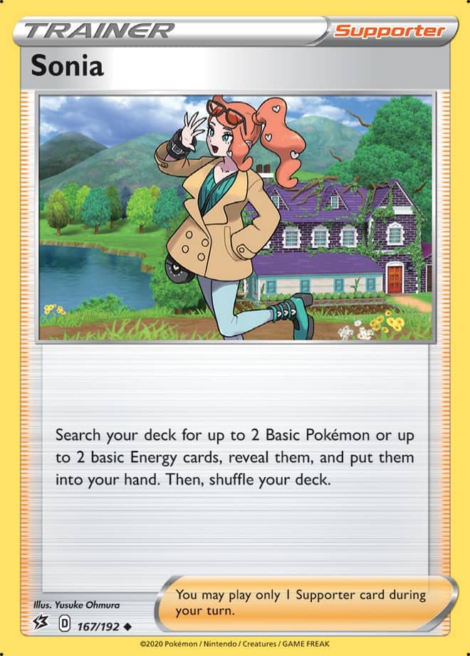 Sonia #167/192 Uncommon - Rebel Clash Pokemon card