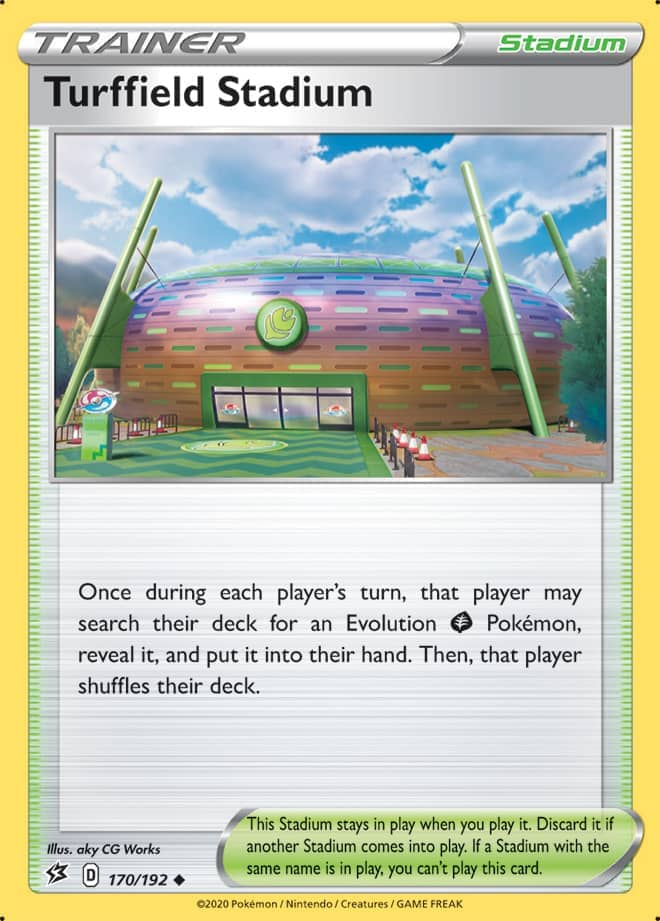 Turffield Stadium #170/192 Uncommon - Rebel Clash Pokemon card