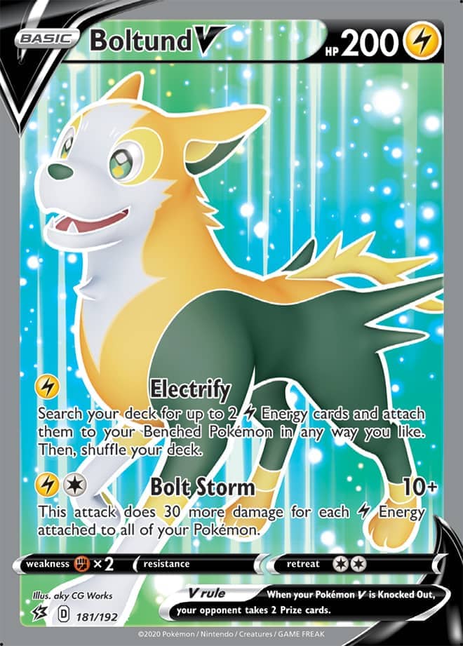 Boltund #181/192 Ultra Rare - Rebel Clash Pokemon card
