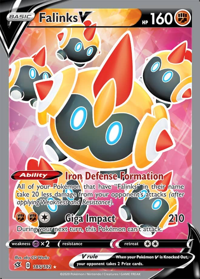 Falinks #185/192 Ultra Rare - Rebel Clash Pokemon card