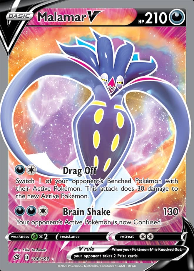 Malamar #186/192 Ultra Rare - Rebel Clash Pokemon card
