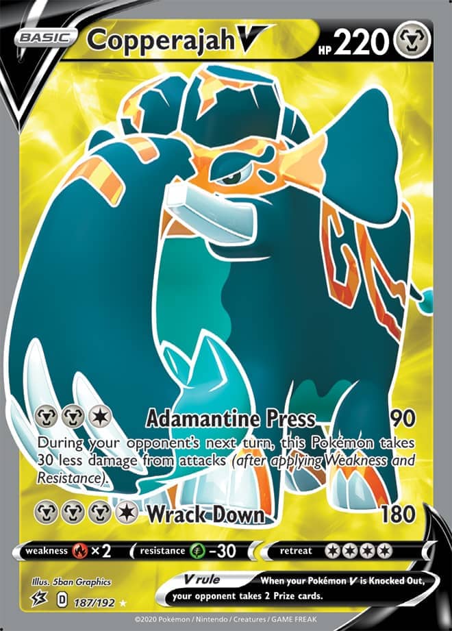 Copperajah #187/192 Ultra Rare - Rebel Clash Pokemon card
