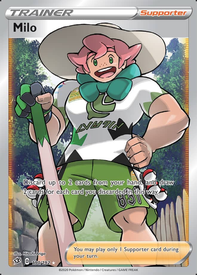 Milo #190/192 Ultra Rare - Rebel Clash Pokemon card